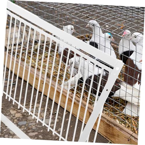 Barra de colisión de acero inoxidable de 30 cm para puerta de jaulas de aves 7