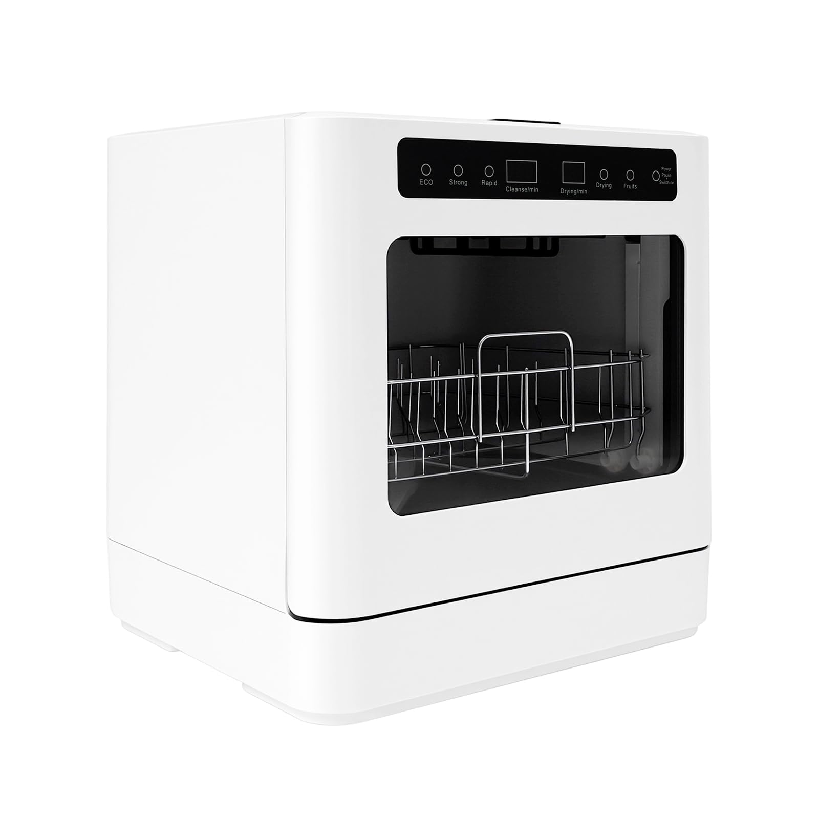 Mini Geschirrspüler 800W Tischspülmaschine 6-8 Maßgedecke mit 4 Reinigungsmodi LED Anzeige
