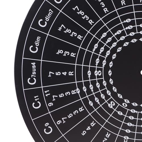 Roue d'accords de guitare et tableau réversible pour mémoriser les formules de notation - 4