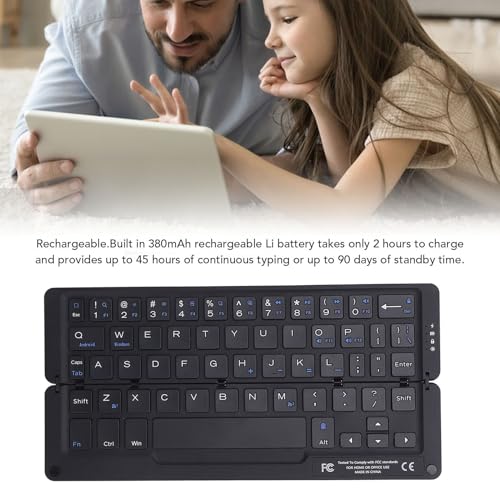Clavier bluetooth pliable ultra slim à 58 touches et support magnétique - 3