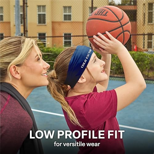 Image of COLD FACTOR Cooling Headband for Women and Men - UPF 50+ Advanced Evaporative Comfort, Instant Cooling Sweatband for Outdoor Sports, Fitness, Yoga, Hiking, Running, and Workout