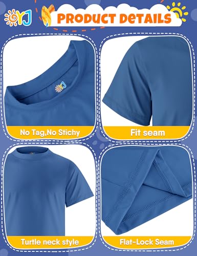 Image of Boys Rash Guard Short Sleeve Swim Shirt UPF+ 50 Rashguard for Toddler Teens Water Sun Shirts Swim Wear Quick Dry