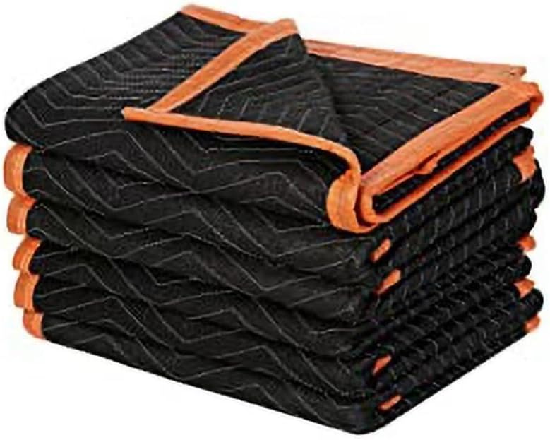 4 Pack Large Moving Blankets 80 * 72in Heavy Duty Packing Blankets for Furniture Moving Shipping Wrapping Quilted Furniture Pads for Moving, Padded Mover Blankets 80*72in-4pack