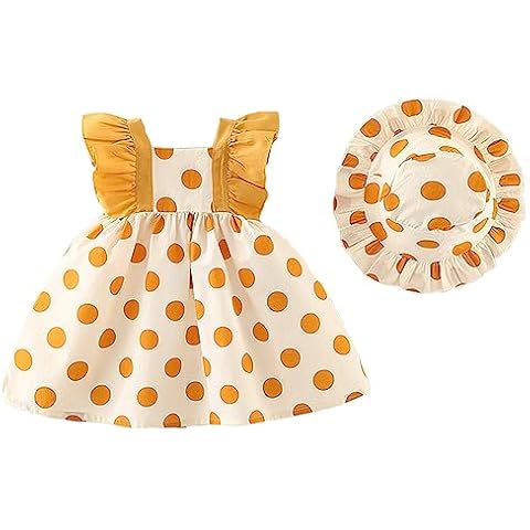 MAMIMAKA Yellow Polka Dot Baby Dress Cover