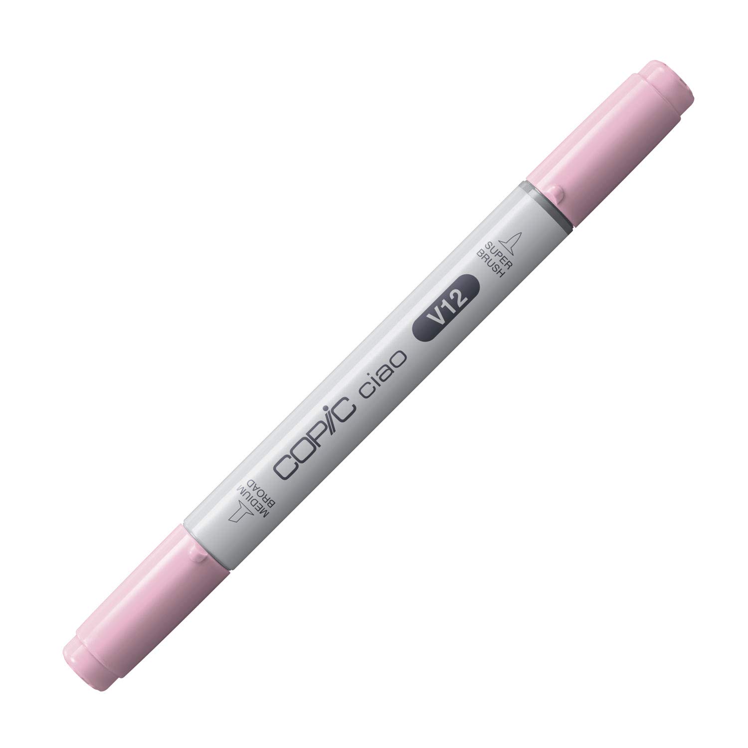 Copic Ciao Coloured Marker Pen - (V-12) Pale Lilac, For Art & Crafts, Colouring, Graphics, Highlighter, Design, Anime, Professional & Beginners, Art Supplies & Colouring Books