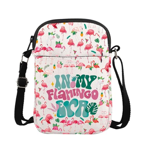 TGBJE Flamingo Crossbody Purses Bag In My Flamingo Era Gift Flamingo Lover Gifts Flamazing Flamingo Adjustable Strap Bag