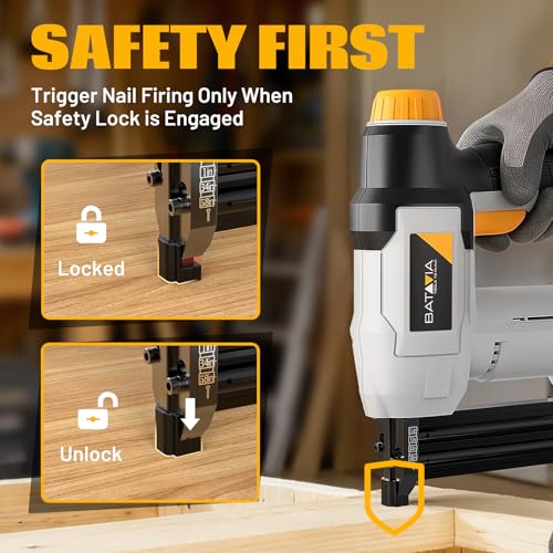 Batavia 20V Cordless 2-in-1 Brad Nailer & Stapler
