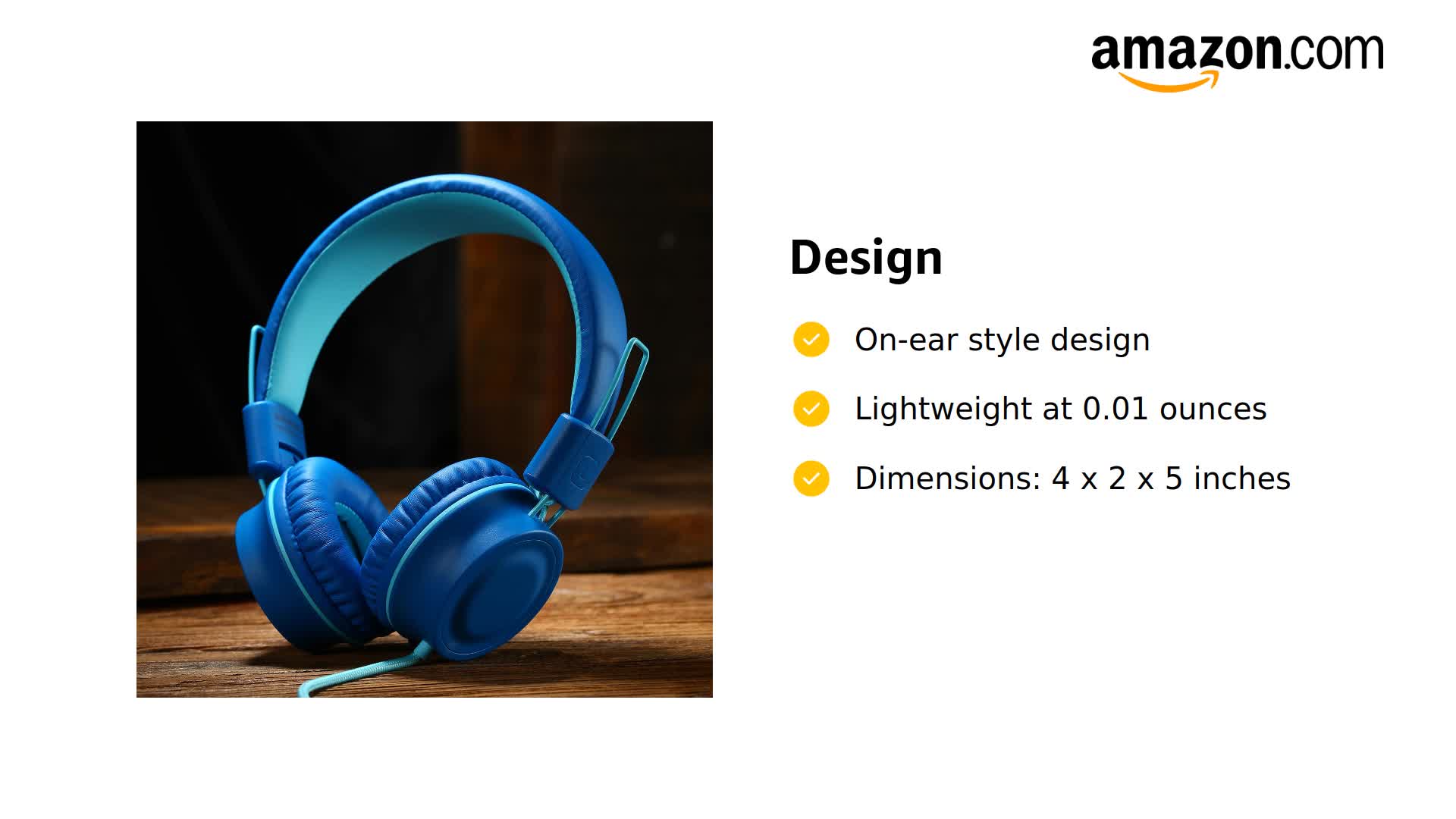 Amazon.com: iRAG J01 Kids Headphones Foldable Stereo Tangle