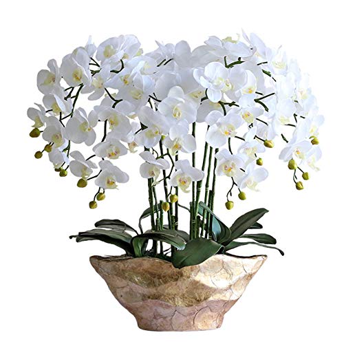 造花ギフト人工胡蝶蘭の花家具鉢植えフェイク蝶蘭セット家の装飾用
