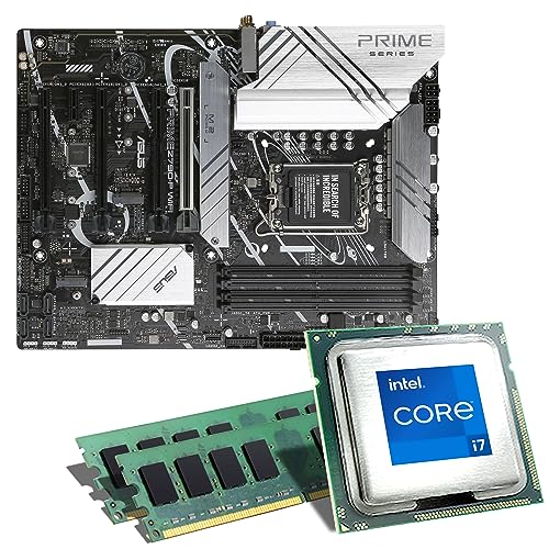 Mainboard Bundle | Intel Core i7-12700K 8x3600 MHz, ASUS Prime Z790-P WiFi DDR5, 64 GB DDR5-RAM, UHD Graphics 770, 3X M.2 Port, 4X SATA 6Gb/s, USB 3.2 Gen2x2 | Tuning Kit | CSL PC Aufrüstkit