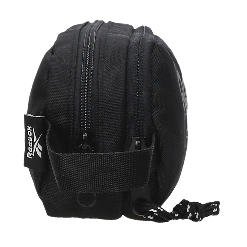 Reebok ONA Podwójny piórnik Czarny 22x10x7 cm Poliester by Joumma Bags, Czarny (Black), Talla única, Podwójne etui