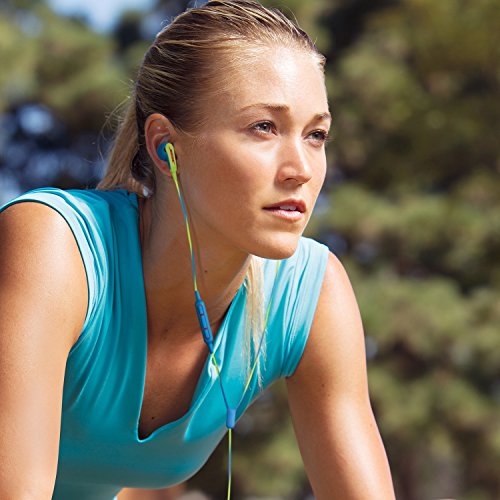 Image of Bose SoundSport in-Ear Headphones for Apple Devices - Neon Blue, Sweat-Resistant, Inline Mic /Remote (Renewed)