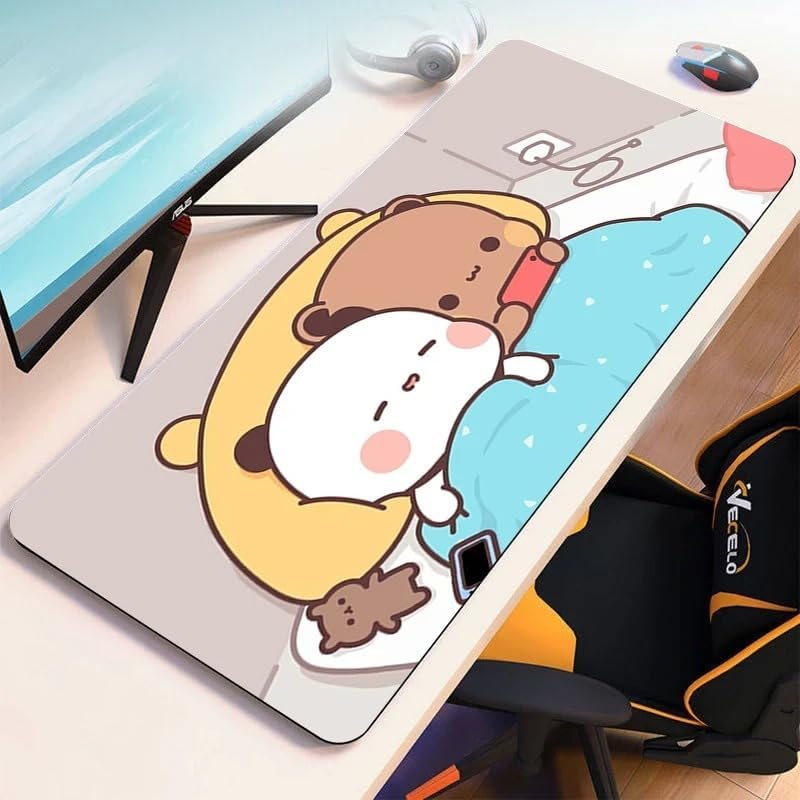 Mouse Pad - Cute Cartoon Character Mouse Pad with Non-Slip Base, Smooth Surface for Precise Tracking, Durable Desk Mat for Home & Office (XII, 12" x 18")