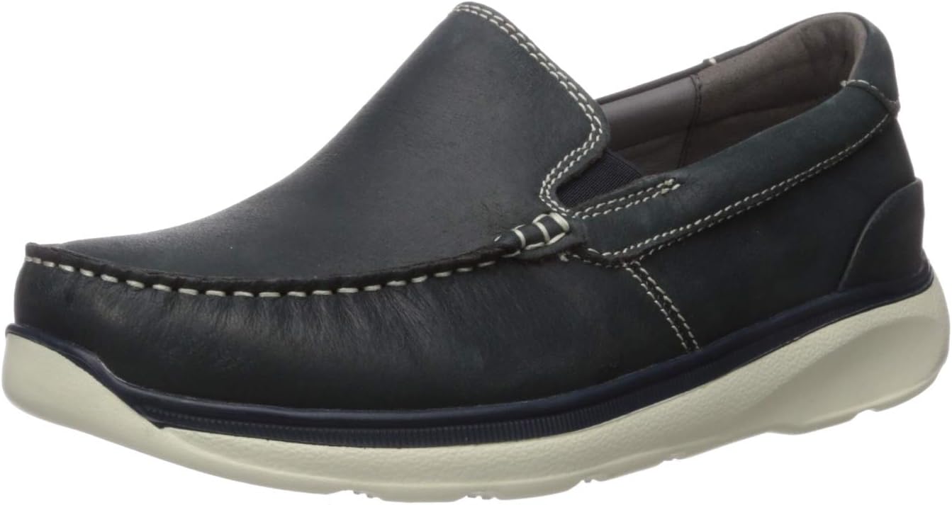 Propet Men's Otis Slip-on Shoe, Navy 15 Medium