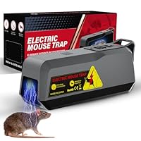 Rattenfalle Elektrisch,Jkevow Elektrische Mausefalle 2000V leistungsstarke Spannung um Ratten Sofort zu Töten,Mausfallen für Drinnen,Küche - Wirksam für Kleine Mäuse