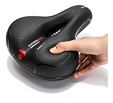 Selim Bicicleta 2 Molas Largo Fita Refletiva Segurança