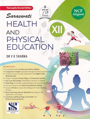 Image of New Saraswati Health and Physical Education for CBSE Class 12 | updated book for 2026-27 Examnination | School Books