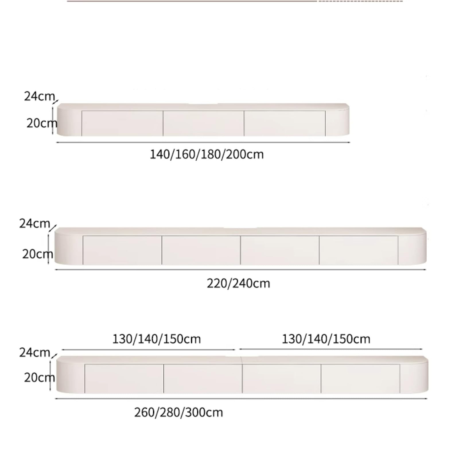 Mobile TV Sospeso, Console Multimediale A Parete Con Ante A Ribalta E Cassetti, Mobile Porta TV A Parete Per Lettore DVD, Decoder, Console Per Videogiochi(Gray,120x24x20cm)