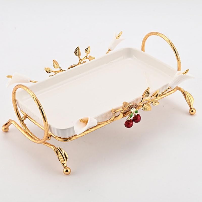 Iron Art Creativity Fruit Platter Dim Sum Tray Living Room Cake Plate Dessert