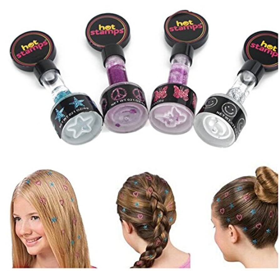 Amazon.co.jp: Lorny (TM) 4本/セット新しい髪のキラキラ