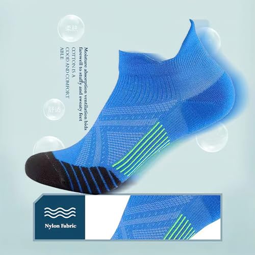 6 Pairs Ankle Socks for Women Men - Unisex Athletic Running Moisture Wicking Socks, Comfortable and Breathable2