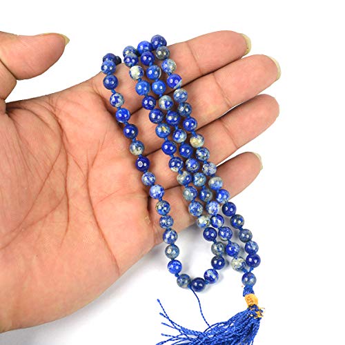 Image of Reiki Crystal Products Natural Reiki Feng-Shui Mala Necklace 6 mm Crystal Stone 108 Bead Jaap Mala for Men and Women