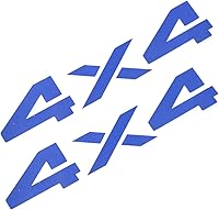 Vista 1 de EmbRoom 2 calcomanías adhesivas de 6.5 pulgadas de 4 x 4 para automóvil, pared, laptop, teléfono, camión, automóviles (azul)