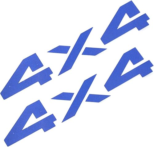 EmbRoom 2 calcomanías adhesivas de 6.5 pulgadas de 4 x 4 para automóvil, pared, laptop, teléfono, camión, automóviles (azul)