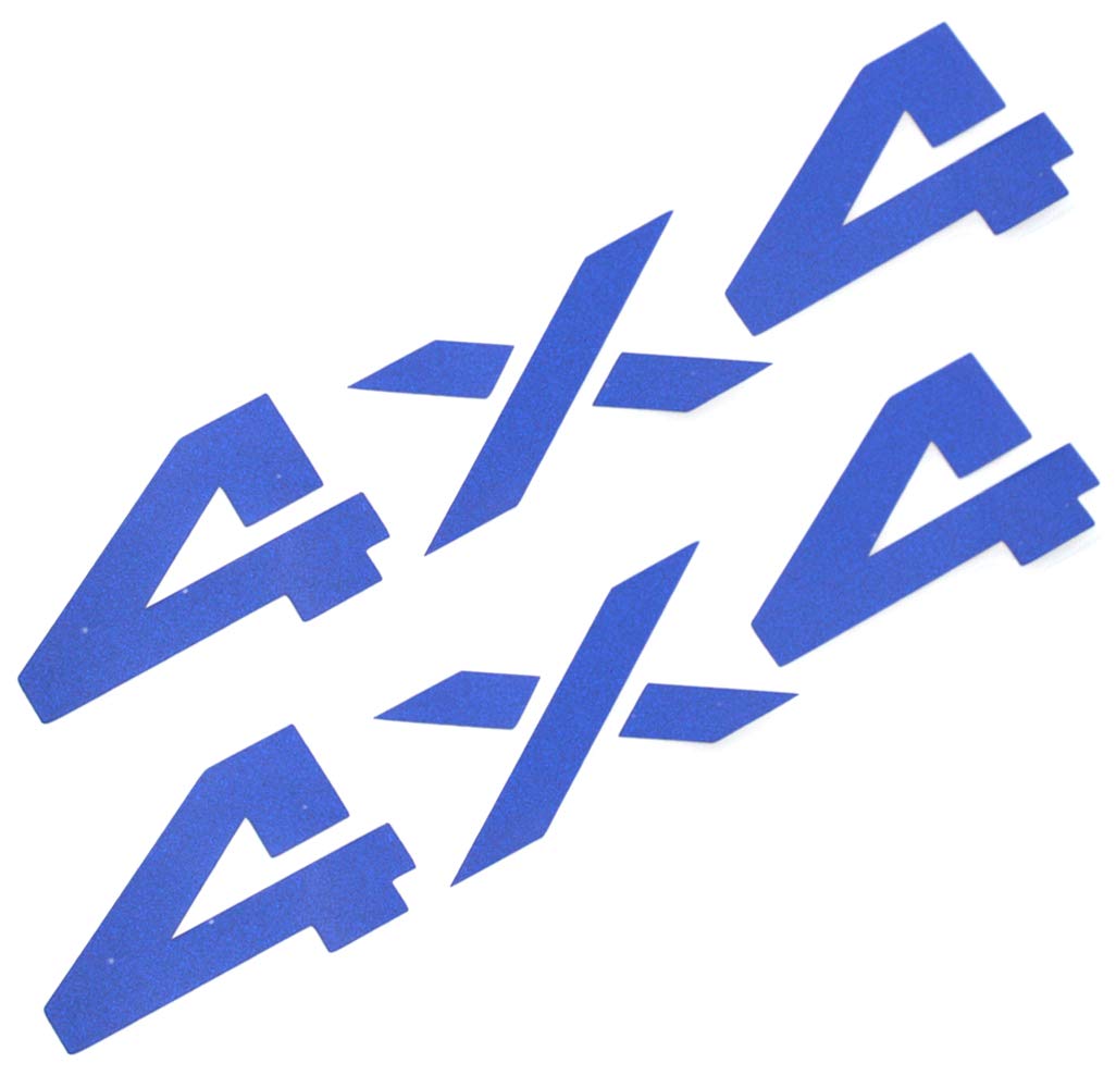 EmbRoom 2 Pcs 6.5 Inch 4x4 Decals Stickers fit for Auto, Wall, Laptop, Phone, Truck, Cars (Blue)