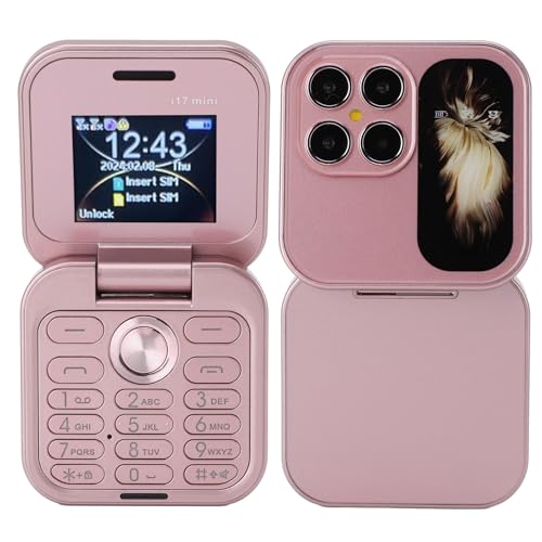 PUSOKEI Mini Téléphone Portable à Rabat 2G avec écran de 1,77, Le Plus Petit Téléphone Portable à Rabat avec Double Emplacement Nano SIM, Radio FM,...