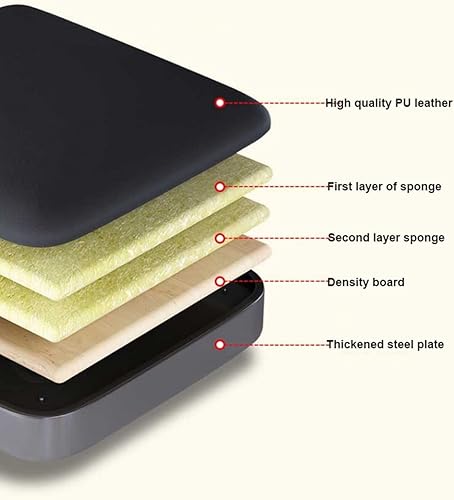 Miniatura 4 de Sillas plegables de metal alta capacidad hasta 350 libras con asientos acolchados resistentes asiento plegable apilable para eventos fiestas