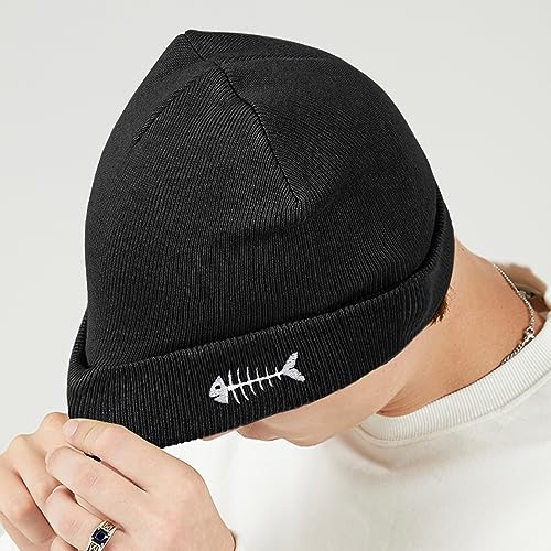 Image of Cool Graphic Beanie for Men and Women - Black