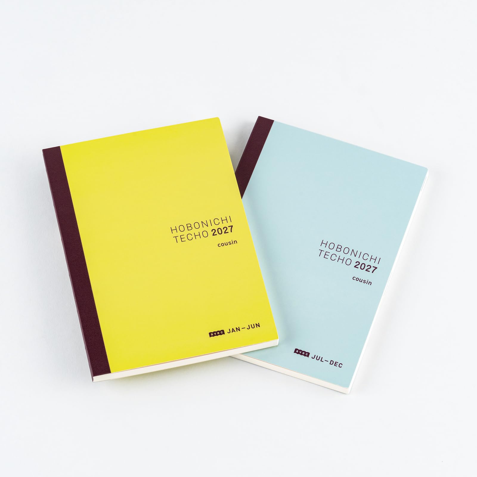 Hobonichi Techo 2027 Cousin Avec Books – A5, Japanese, Daily, 6-month x 2-Book Set (Jan/Jul Start)