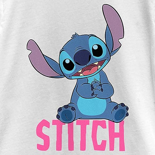 Disney Girl's Lilo & Stitch Sitting Cute T-Shirt2