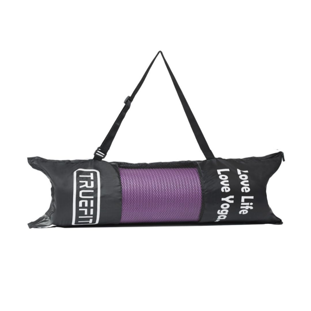 Everse Trendy Yogamat Bag for Women and Men, Fabric Exercise Mat Carry Bag Cover and Shoulder Strap (4mm to 10mm) Yoga Mat Fit (Black, Backpack) (B0CQ2VLZZ4) Amazon Price History, Amazon Price Tracker