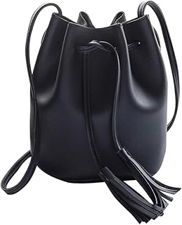 HAPINARY Bunch The Bucket Bag Coin Purse Girls Bunch Mouth Bag Girls Bucket Bag Girls Bunch Mouth Bucket Bag Black Beam Port Combo Plate Mobile Phone Bag