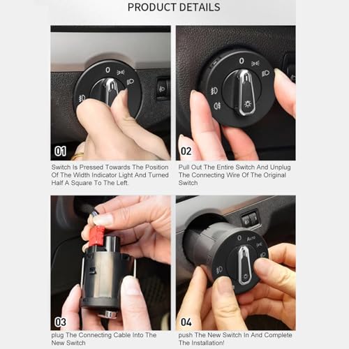 Módulo de Sensor De Luz De Interruptor de Control de Lámpara de Faro Automático Para Mk4 B5