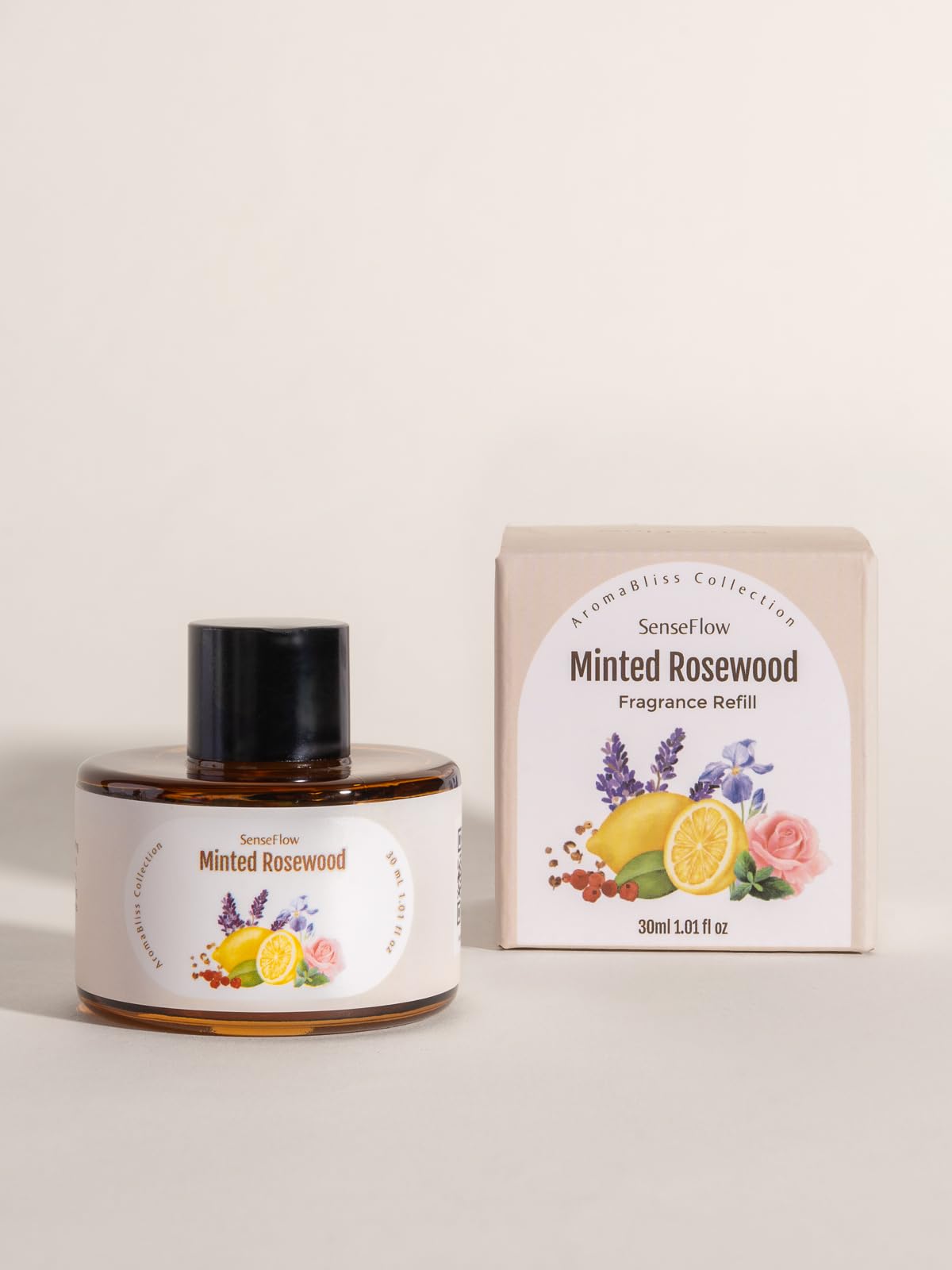 Space Air Fragrance Diffusore SF101 - Nebulizzatore regolabile Olio Essenziale Diffusore 40 Giorni di Profumo Luce LED Ideale per Casa, Hotel, Studio Palissandro Menta