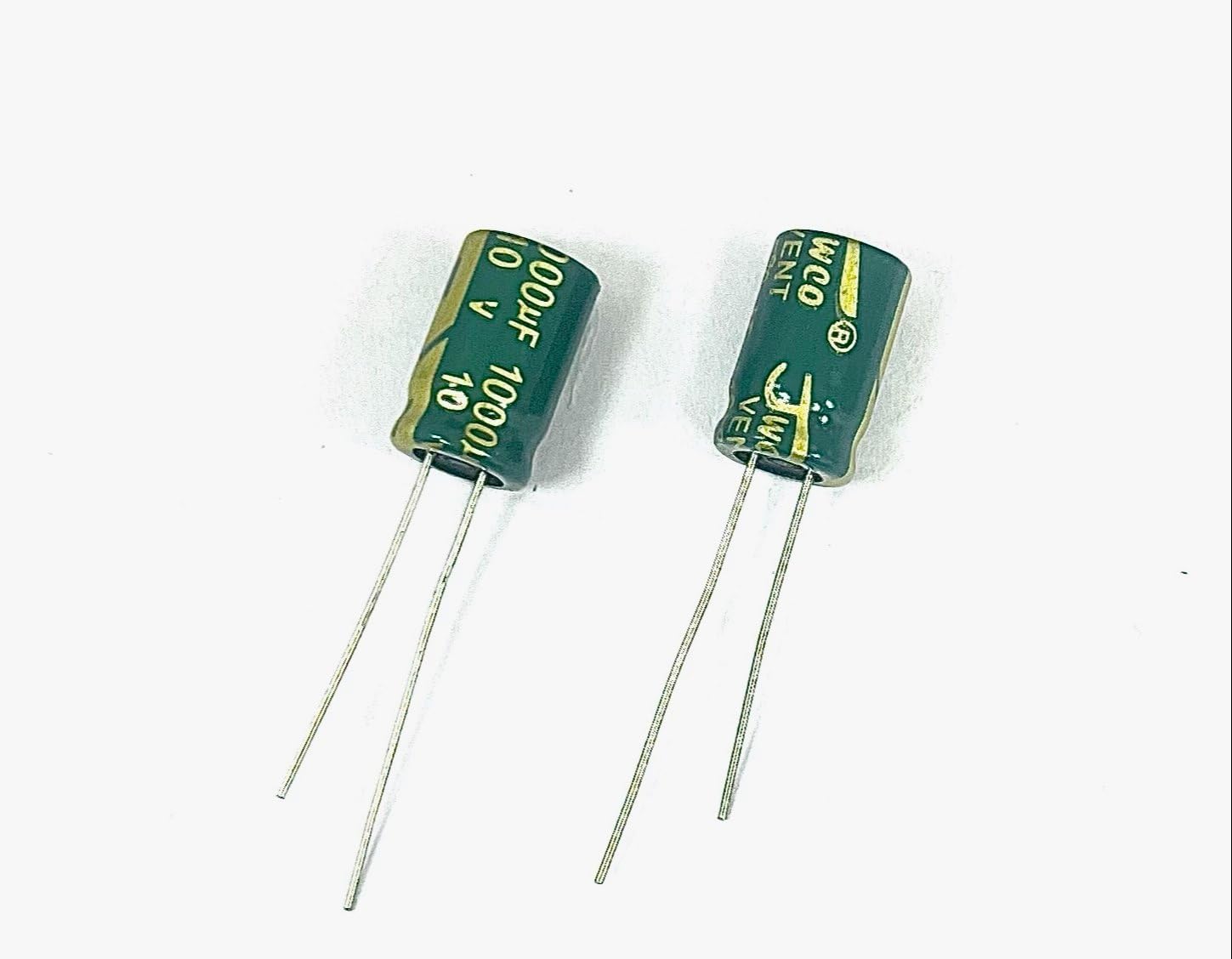JWCO 1000µF/10V Electrolytic Capacitors (Original) – 8x12mm Size, Long Life (Pack of 10)