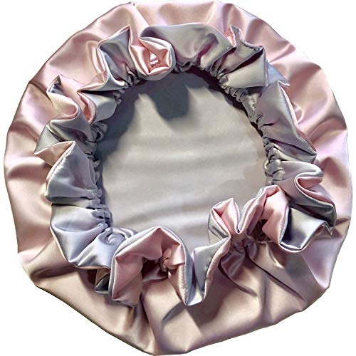 Image of AKISS Baby Infant Newborn Toddler Satin Silk Hair Bonnet for Baby Girl Boy Sleeping Kids Cap Hat