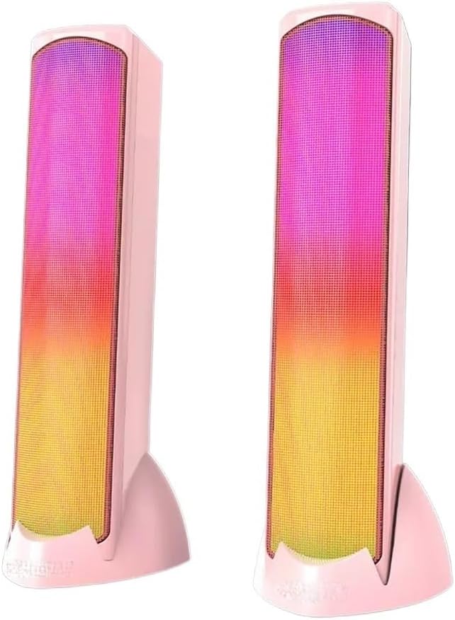 Speaker with Seven Colorful Lights Dazzling High-end Subwoofer Car Speakers Outdoor Portable(E)