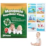 蚊パッチ ステッカー | 子供と大人のための天然蚊ステッカー 36 個 - 幼児、赤ちゃん、子供向けの非毒性の無害な昆虫パッチ