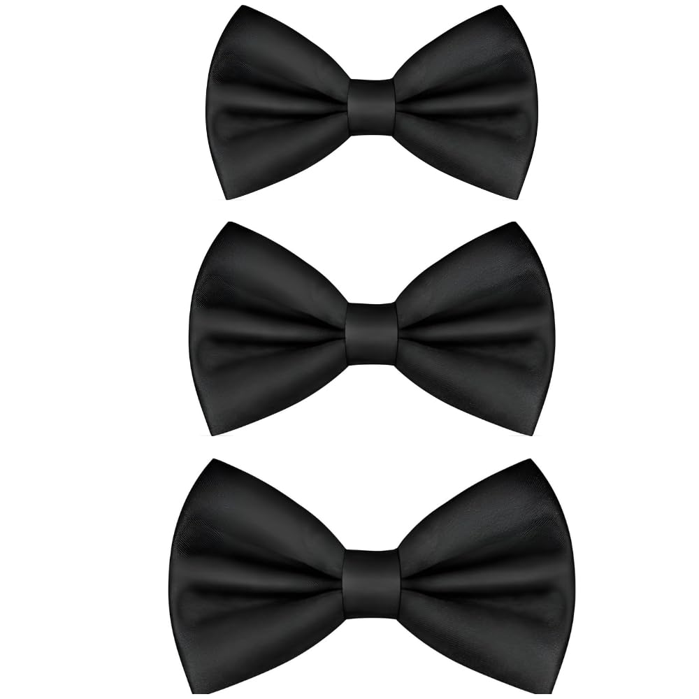 label punya Premium Pre-Tied Satin Bow Tie for Men – Adjustable Formal Tie for Weddings, Parties, Proms & Business Events – Classic & Trendy Colors – Gift for Groomsmen, Birthdays & Anniversaries-picture-50