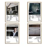 A Set of 4 Posters Music Album Covers Poster Album Aesthetics 4 Piece Set 8x12IN Prints Unframed Set of 4