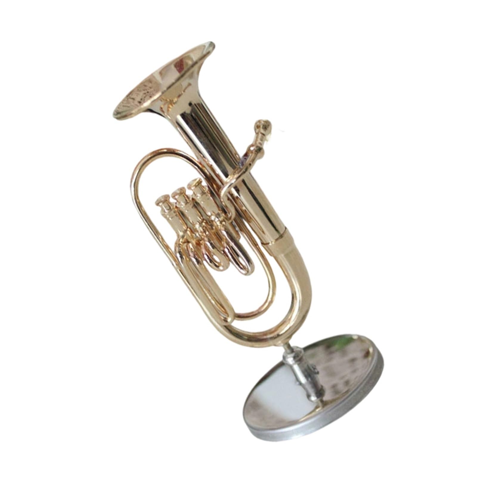 ZXFJYUIP Miniature Trumpet And Trombone Ornament Model Saxophone Home Decor(Baridon)