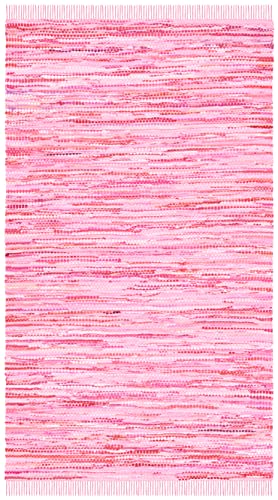 Tapete SAFAVIEH Montauk 152x244 cm rosa algodón tejido miniatura 3