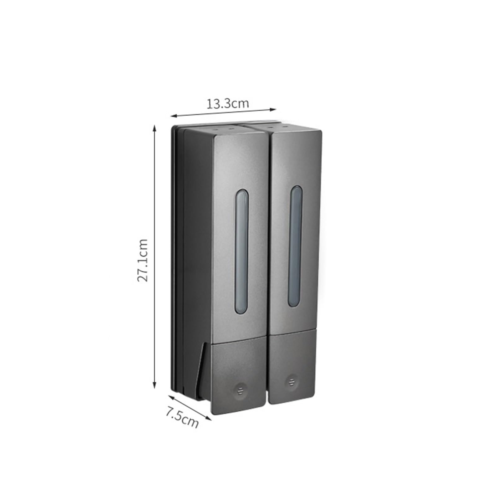 Dispensador de jabón Dispensador de jabón plástico Pared con dosificador for hogares, hoteles y baños Dispensador de Bomba de loción(Negro)
