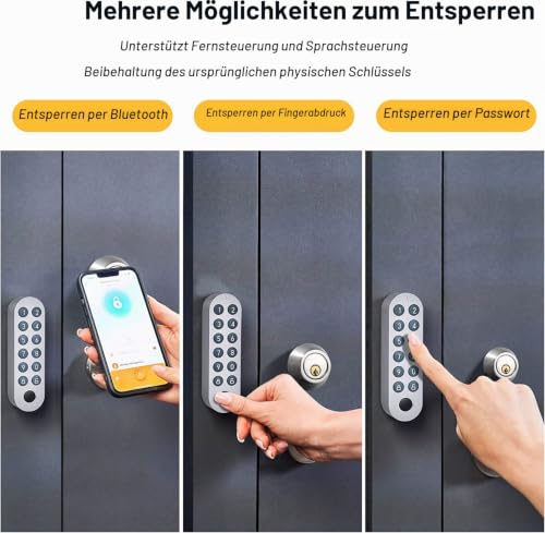 Lockin Smartes Türschloss G30 mit Keypad Pro, WLAN & App-Steuerung, Auto-Lock, Alexa...