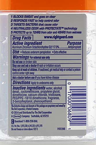 Right Guard Total Defense 5 Power Gel Antitranspirante 4x113g miniatura 3