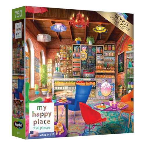 Boho Coffeeshop 750-Piece Jigsaw Puzzle